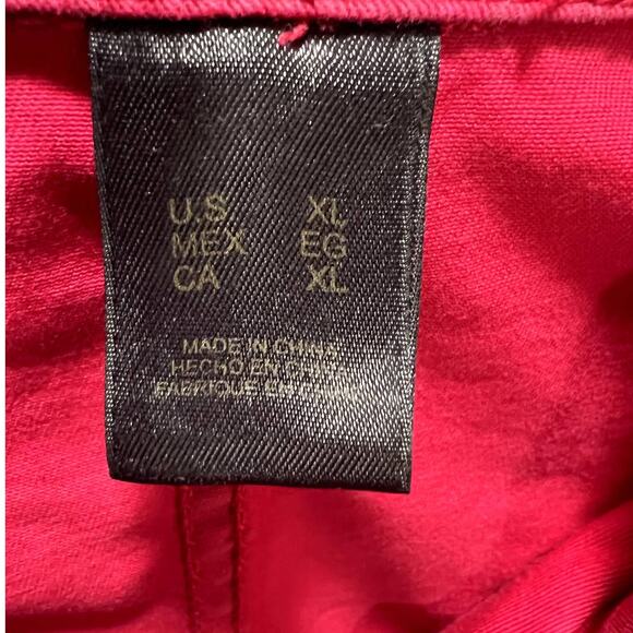 Liz Claiborne, Pink Blazer Jean Jacket, Beaded Collar, XL - Picture 4 of 11